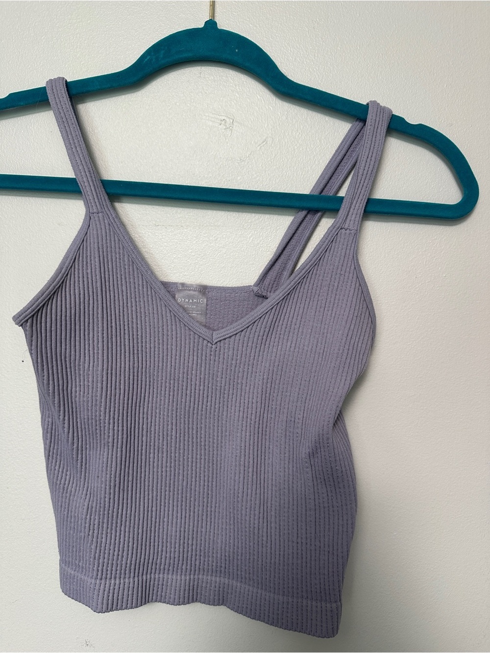 Dynamic Lavender Ribbed Tank Top